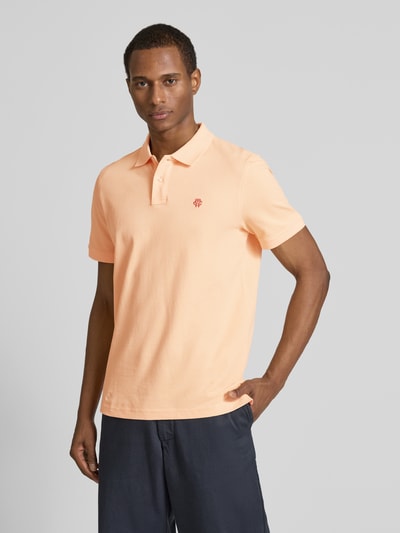 MCNEAL Regular Fit Poloshirt mit Knopfleiste und Label-Stitching Apricot 4
