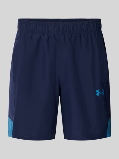 Under Armour Regular Fit Sportshorts mit elastischem Bund Modell 'UTILITY' Marine 1