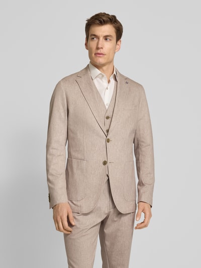 CG - Club of Gents Sakko mit aufgesetzten Taschen Modell 'Carter' Beige 4