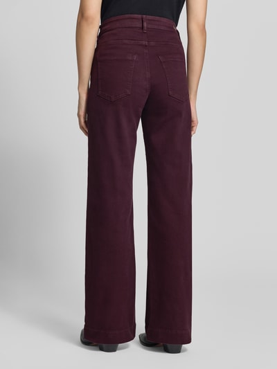 Brax Wide & Loose Fit Jeans aus Baumwoll-Mix Modell 'Maine' Bordeaux 5