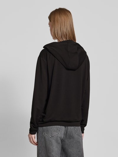 Guess Oversized Hoodie mit Tunnelzug Modell 'LUCIA' Black 5