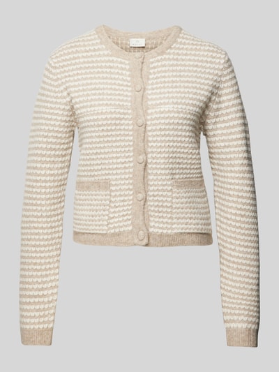 Kaffe Cardigan mit seitlichen Taschen Modell 'ellery' Taupe 2