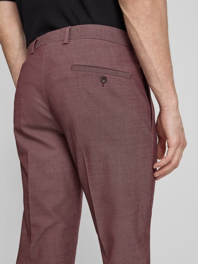 Strellson Slim Fit Anzughose mit Woll-Viskose-Anteil Modell 'KYND4' Dunkelrot 3