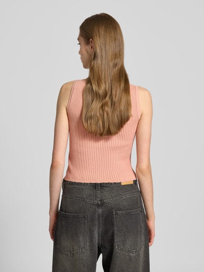 REVIEW Tanktop mit Square-Neck-Ausschnitt Altrosa 5
