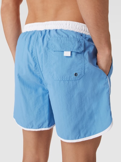 URBAN CLASSICS Badehose mit Label-Patch Bleu 3