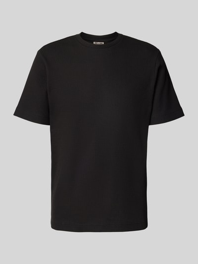 Only & Sons Relaxed fit T-shirt met wafelpatroon Zwart - 2