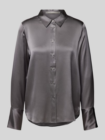 (The Mercer) N.Y. Bluse mit Knopfleiste Silber 2