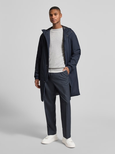 BOSS Regular fit lange jas en waterafstotende functie, model 'P-JARED-HD-PAD-261F' Marineblauw - 1