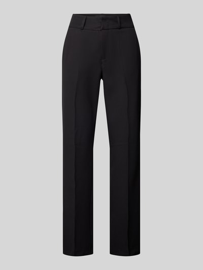 Angels Straight leg stoffen broek met persplooien, model 'LARA CHIC' Zwart - 2