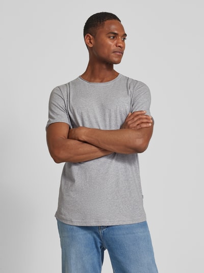 JOOP! Jeans T-shirt z okrągłym dekoltem model ‘Cliff’ Srebrny 4