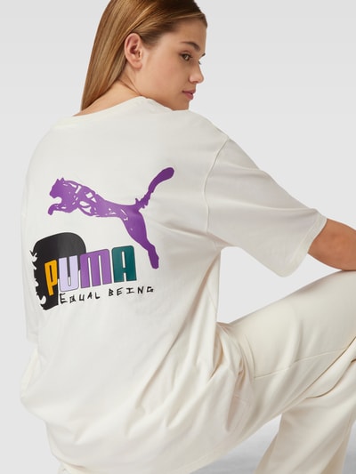 PUMA PERFORMANCE T-shirt z wyhaftowanym logo — PUMA X P&C* Złamany biały 3