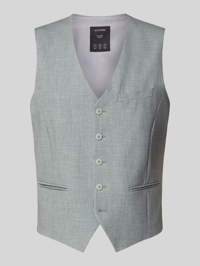 s.Oliver BLACK LABEL Regular Fit Anzugweste mit Viskose-Anteil  Hellgruen 2