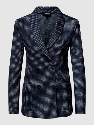 Emporio Armani Blazer mit Allover-Muster Marine 2