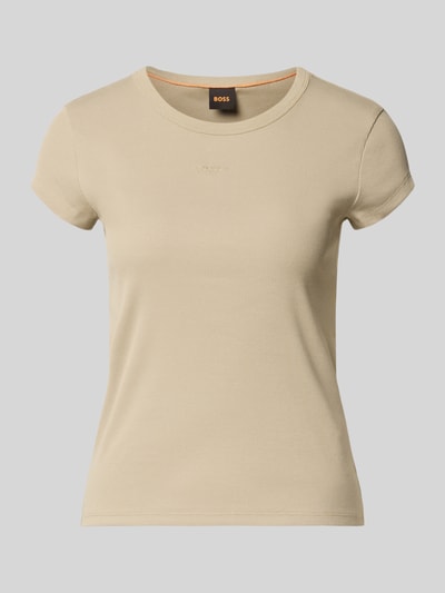 BOSS Orange Slim Fit T-Shirt aus Baumwoll-Mix Modell 'C_Ecute' Schilf 1