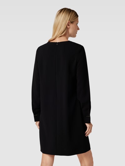 Max Mara Studio Knielanges Kleid mit Schlüsselloch-Ausschnitt Modell 'QUAI' Black 5