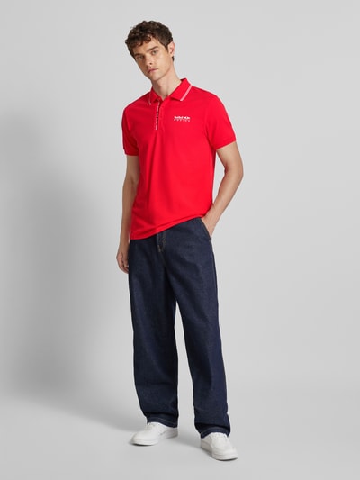 RED BULL RACING X PEPE JEANS RED BULL RACING x Pepe Jeans — Koszulka polo o kroju slim fit z nadrukiem z logo Czerwony 1