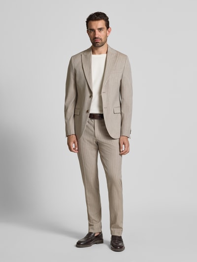 MCNEAL Slim Fit 2-Knopf-Sakko mit Pattentaschen Beige 1
