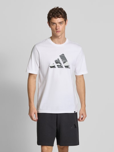 adidas Sportswear T-shirt met labelprint Wit - 4