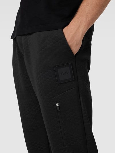 BOSS Green Sweatpants mit Label-Patch Modell 'Havion Lotus' Black 3