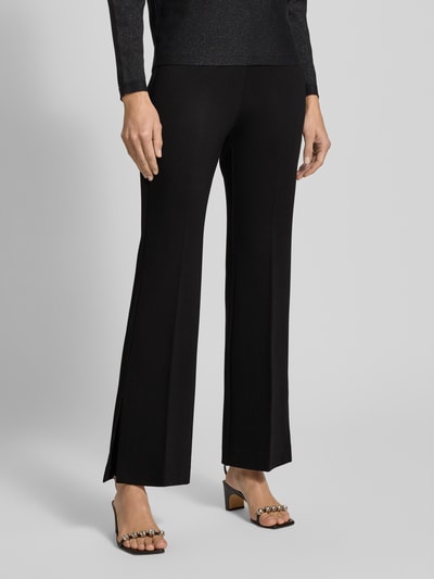 comma Broek van viscosemix met elastische band, model 'PROTECT' Zwart - 4