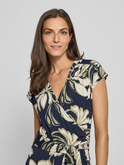 Betty Barclay Jumpsuit in Wickel-Optik mit Bindegürtel Marine 3