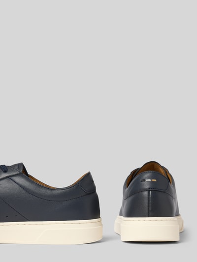 BOSS Sneakersy niskie ze skóry model ‘KIERAN_TENN_BUSTD’ Granatowy 2