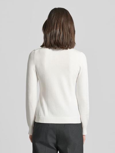 comma Strickpullover mit Rollkragen Weiss 5