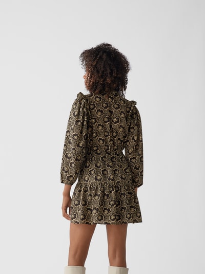 Ba&sh Minikleid mit Allover-Muster Schwarz 5