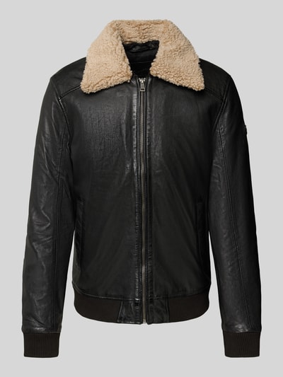 MAURITIUS Bomberjacke aus Schafleder Black 2
