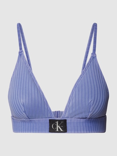 Calvin Klein Underwear Top bikini z wzorem w paski Niebieski 2