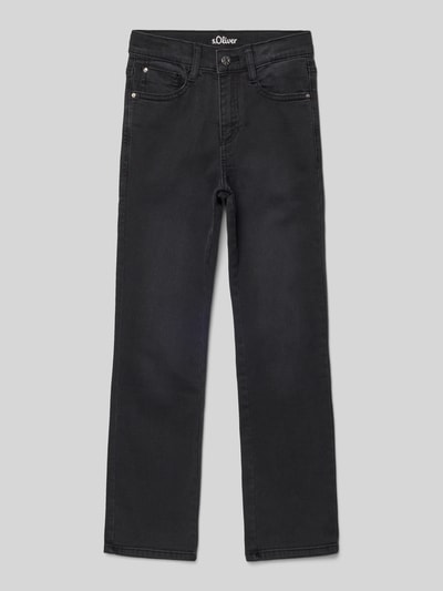 s.Oliver RED LABEL Flared Jeans aus Baumwoll-Mix Modell 'BEVERLY' Black 1