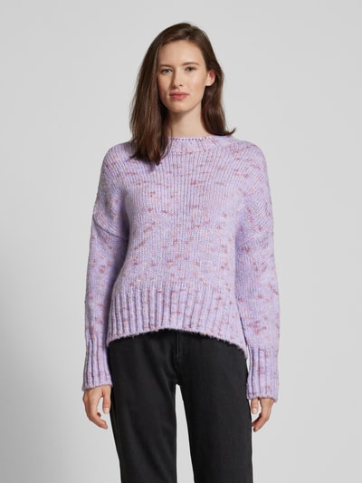 Rich & Royal Strickpullover mit Rundhalsausschnitt Flieder 4