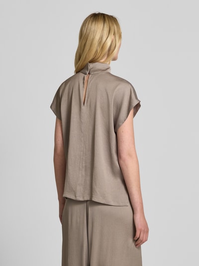 Drykorn Blouseshirt met opstaande kraag Taupe - 5