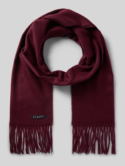 bugatti Schal mit Fransen Bordeaux 1