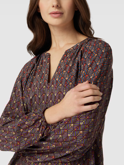 Christian Berg Woman Bluse aus Viskose mit Seitenschlitzen Schokobraun 3