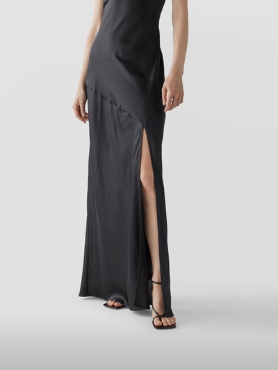 Sir Seidenkleid in Maxilänge Schwarz 6
