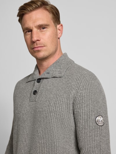 MAERZ Muenchen Gebreide pullover met labeldetail Middengrijs - 3