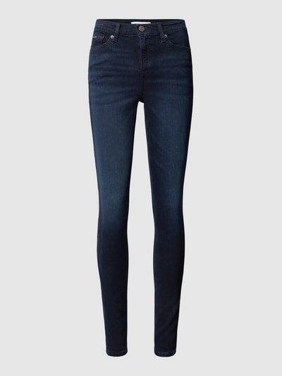 Tommy Jeans Skinny Fit Jeans im 5-Pocket-Design Modell 'NORA' Dunkelblau 2