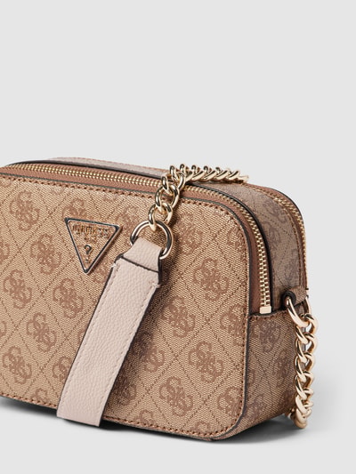 GUESS Camera Bag mit Label-Applikation Modell 'NOELLE' Hellbraun 3