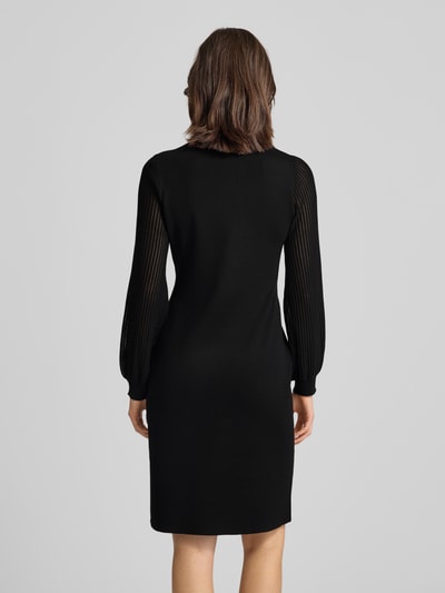 s.Oliver BLACK LABEL Figurumspielendes Strickkleid aus Viskose-Mix Black 5