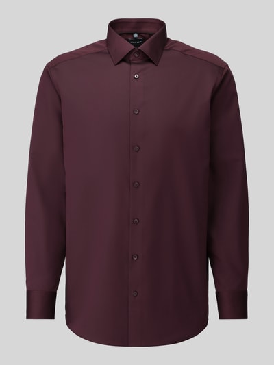 OLYMP Luxor Comfort Fit Businesshemd aus reiner Baumwolle Bordeaux 2