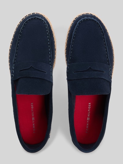 Tommy Hilfiger Loafer aus echtem Veloursleder Dunkelblau 3