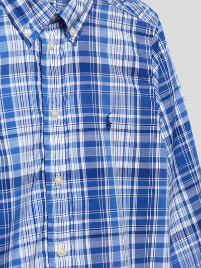 Polo Ralph Lauren Kids Freizeithemd mit Karomuster Royalblau 2