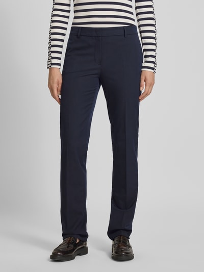 Christian Berg Woman Selection Slim Fit Stoffhose mit Bügelfalten Marine 4