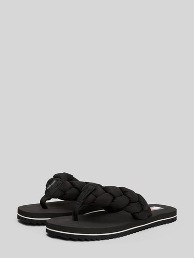 Tommy Hilfiger Zehentrenner mit geflochtenem Riemen Black 2