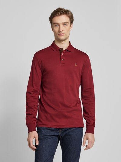 Polo Ralph Lauren Poloshirt mit Label-Stitching Bordeaux 4