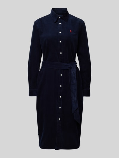 Polo Ralph Lauren Cordkleid mit durchgehender Knopfleiste Modell 'CORY' Marine 2