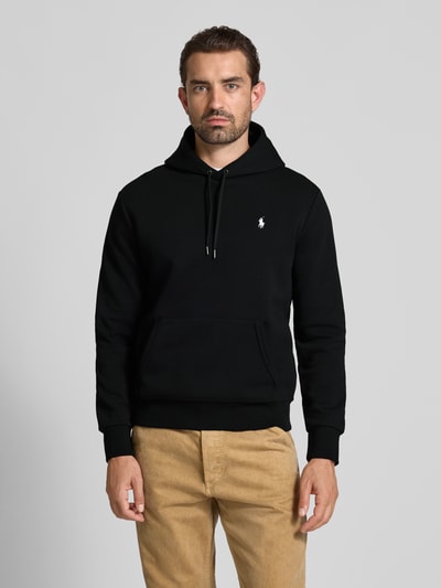 Polo Ralph Lauren Bluza z kapturem, wyhaftowanym logo i kieszenią kangurką Czarny 4
