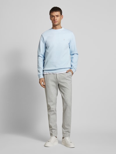 BOSS Sweatshirt aus Baumwoll-Mix Modell 'Sharpe' Bleu 1