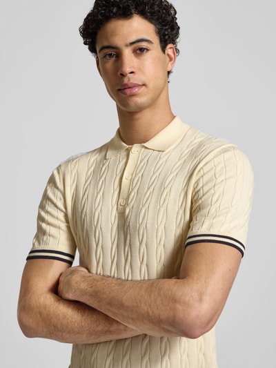 Superdry Poloshirt mit Label-Stitching Offwhite 3